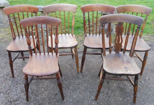 Six Elm Spindleback Kitchen Chairs