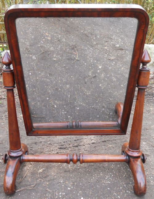VICTORIAN MAHOGANY DRESSING MIRROR - ADDITIONAL PHOTO 1