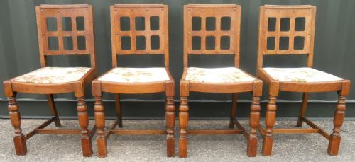 Set of Four Oak Dining Chairs