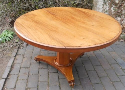 Victorian Round Mahogany Pedestal Breakfast Table