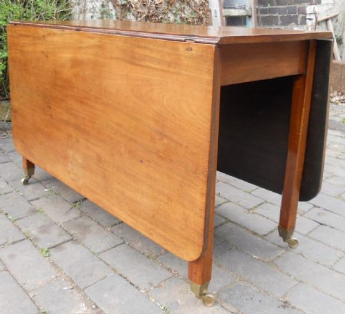 Georgian Large Mahogany Dropleaf Dining Table