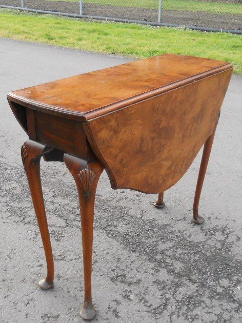 Oval Walnut Dropleaf Table