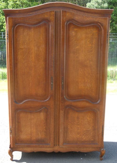 Continental Oak Armoire Wardrobe