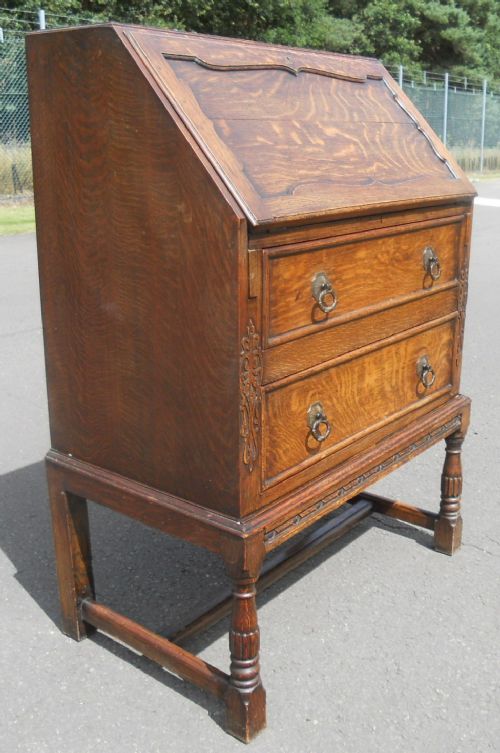 fig 1. Jacobean Style Oak Writing Bureau