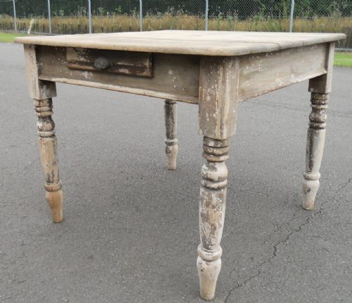 Victorian Small Pine Farmhouse Kitchen Table