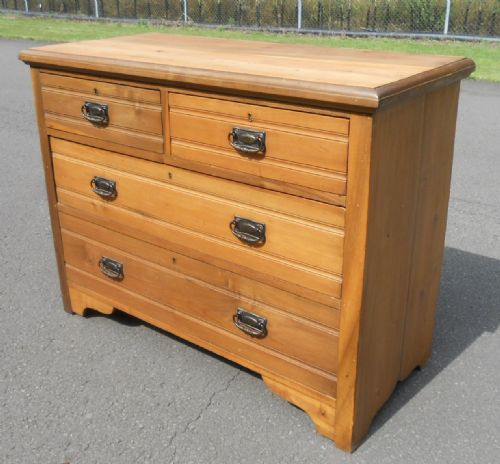 Edwardian Satin Walnut Chest of Drawers