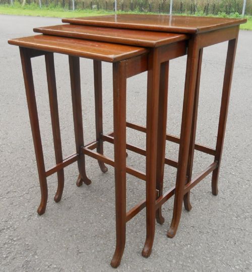Edwardian Mahogany Nest of Tables