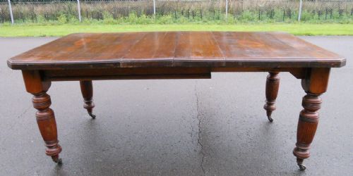 Edwardian Walnut Extending Dining Table