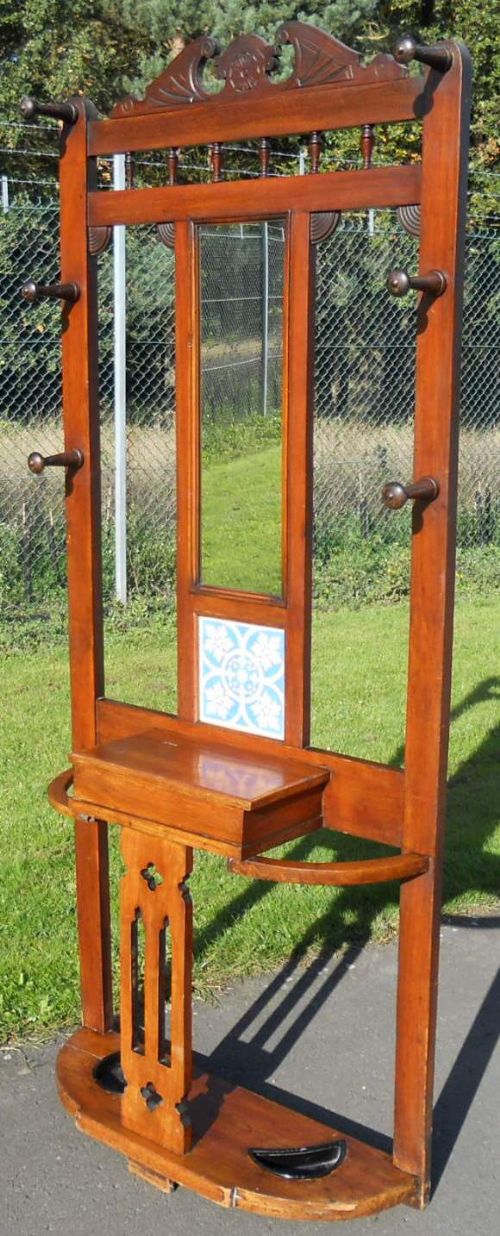 Edwardian Mahogany Hall Stand
