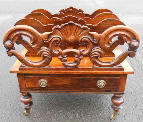 Victorian Walnut Canterbury
