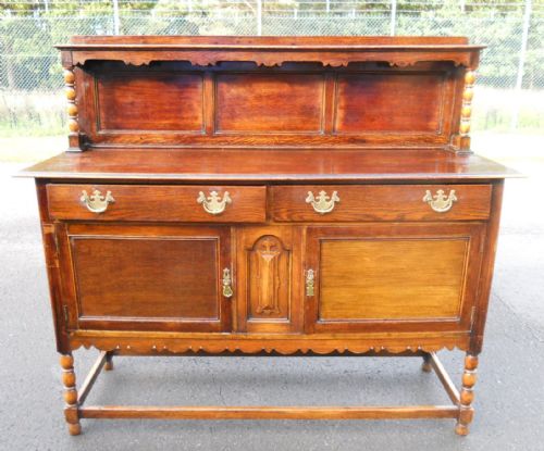Oak Jacobean Style Dresser Sideboard