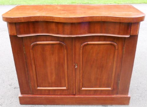 Victorian Small Mahogany Chiffonier Base Sideboard