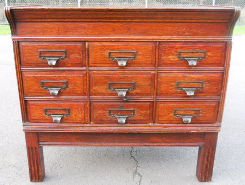 OAK FILING CABINET BY SHANNON - ADDITIONAL PHOTO 2