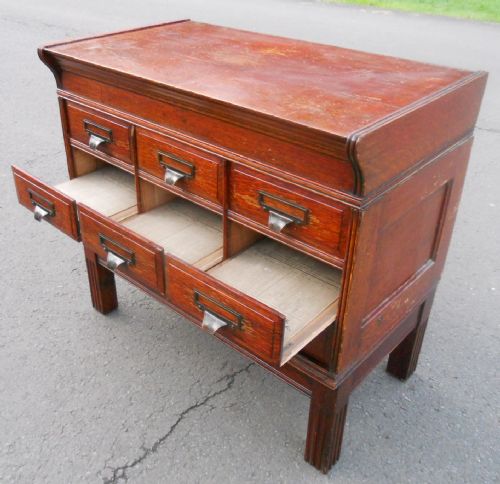 OAK FILING CABINET BY SHANNON - ADDITIONAL PHOTO 5