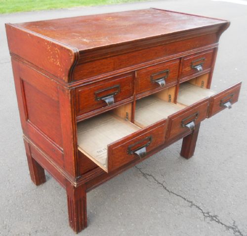 OAK FILING CABINET BY SHANNON - ADDITIONAL PHOTO 6