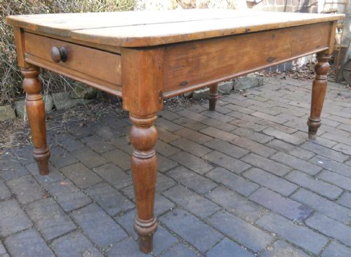 Victorian Pine Kitchen Table