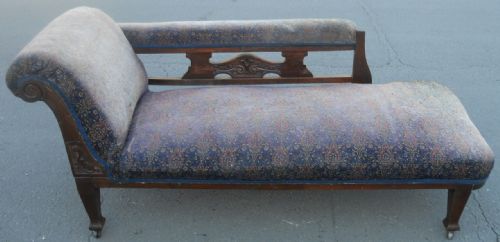 Edwardian Chaise Longue Settee for Re-upholstery