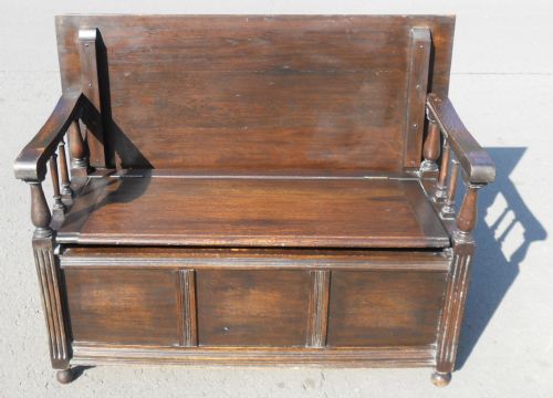 Oak Monk's Bench