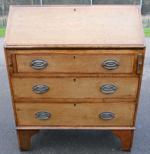 Edwardian Inlaid Mahogany Writing Bureau