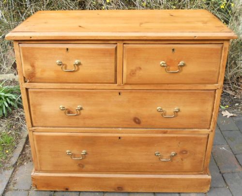 Victorian Stripped Pine Small Chest of Drawers