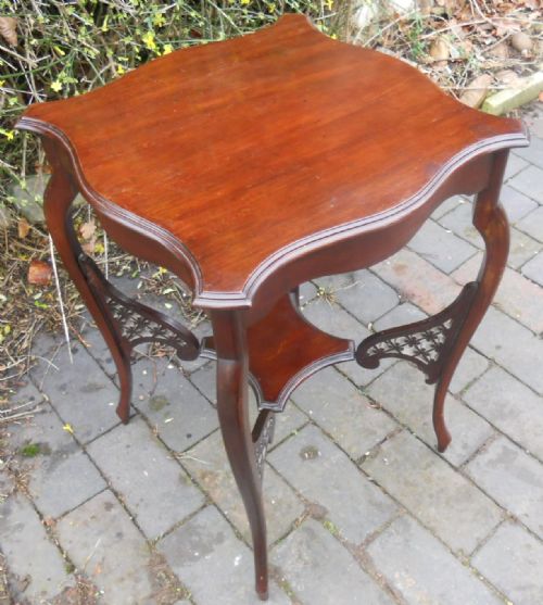 EDWARDIAN MAHOGANY OCCASIONAL CENTRE TABLE - ADDITIONAL PHOTO 1