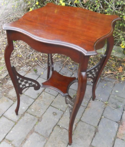 EDWARDIAN MAHOGANY OCCASIONAL CENTRE TABLE - ADDITIONAL PHOTO 2