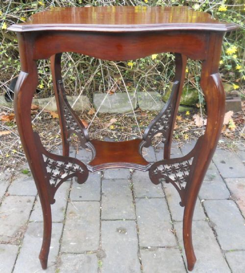 EDWARDIAN MAHOGANY OCCASIONAL CENTRE TABLE - ADDITIONAL PHOTO 3