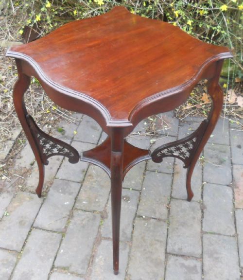 EDWARDIAN MAHOGANY OCCASIONAL CENTRE TABLE - ADDITIONAL PHOTO 4