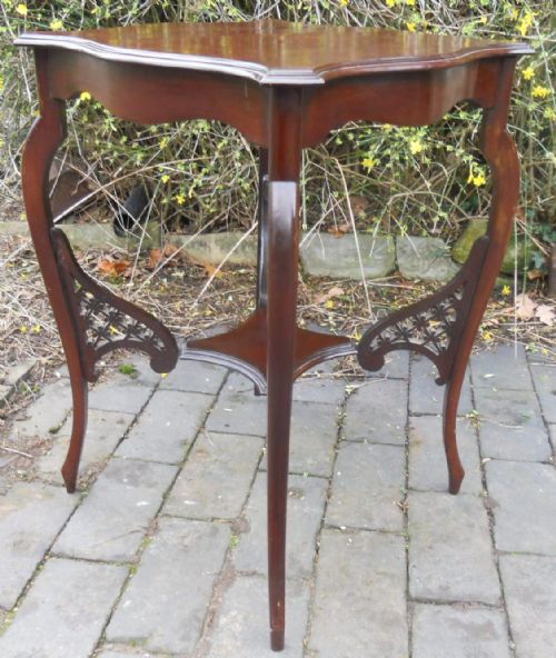 EDWARDIAN MAHOGANY OCCASIONAL CENTRE TABLE - ADDITIONAL PHOTO 5
