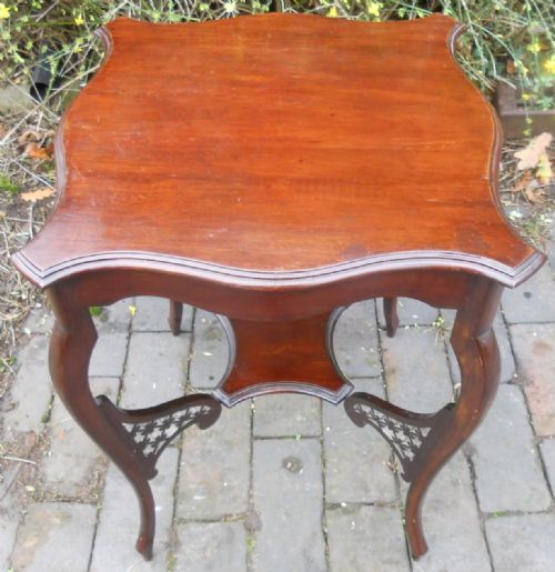 EDWARDIAN MAHOGANY OCCASIONAL CENTRE TABLE - ADDITIONAL PHOTO 6