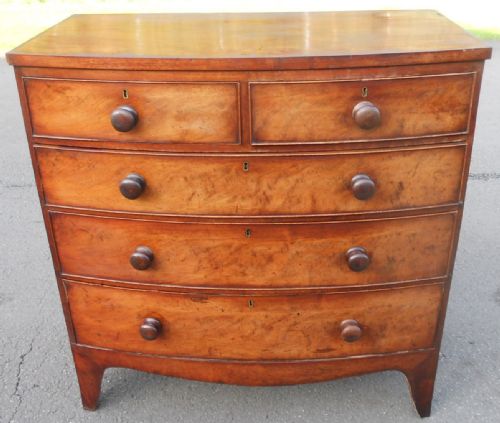 Georgian Mahogany Bowfront Chest of Drawers