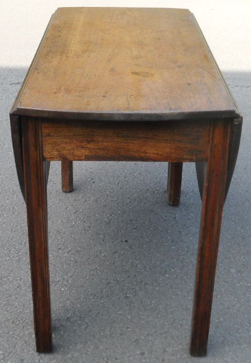 Georgian Oval Oak Dropleaf Dining Table