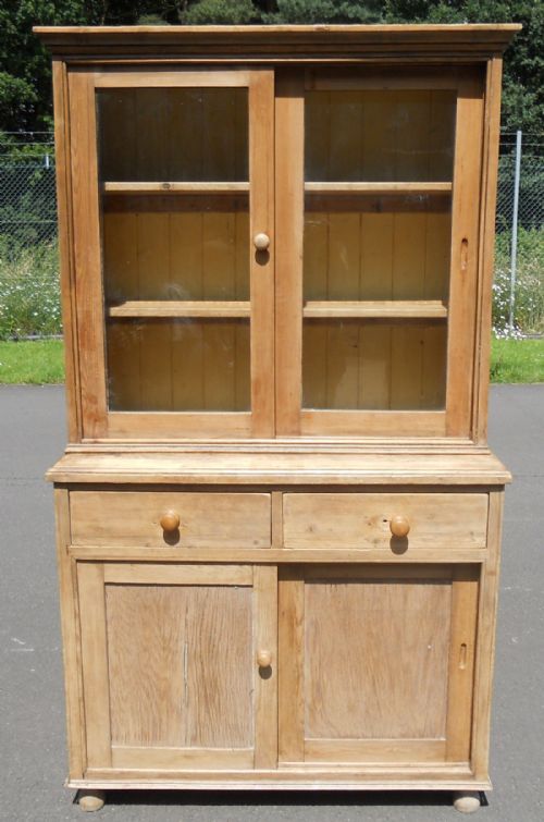 Victorian Pine Glazed Kitchen Dresser