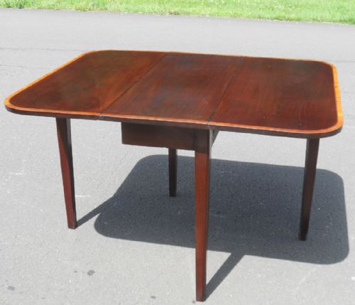 Georgian Small Mahogany Dropleaf Dining Table