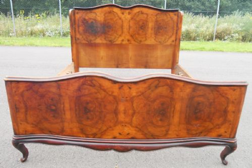 fig 1. Large Kingsize Walnut Double Bed