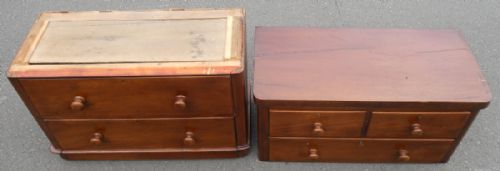 fig 1. Victorian Mahogany Cottage Chest of Drawers 