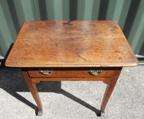 GEORGIAN OAK SIDE TABLE - ADDITIONAL PHOTO 2