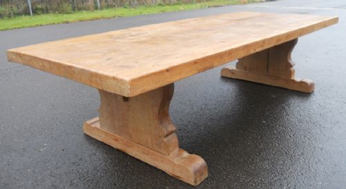 Very Large Oak Coffee Table