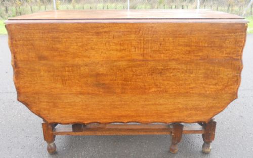 Large Oak Gateleg Dining Table