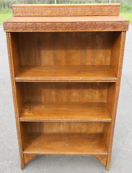 Oak Standing Open Bookcase