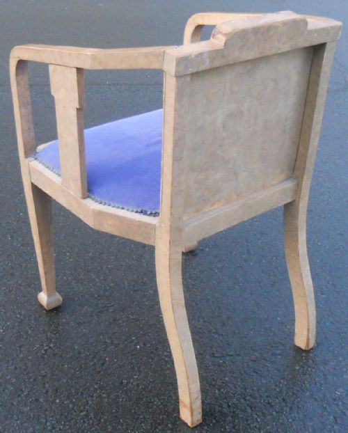 DECO BLEACHED WALNUT DESK ARMCHAIR - ADDITIONAL PHOTO 3