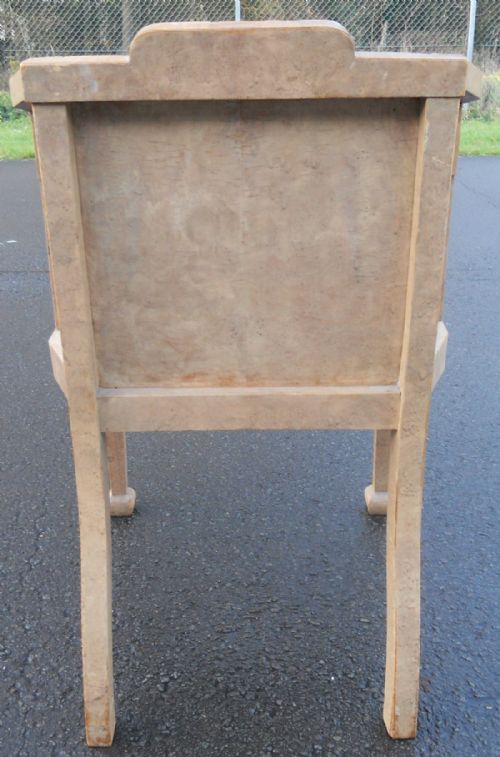 DECO BLEACHED WALNUT DESK ARMCHAIR - ADDITIONAL PHOTO 4