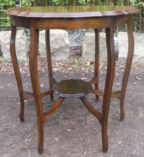 EDWARDIAN MAHOGANY CENTRE TABLE - ADDITIONAL PHOTO 1