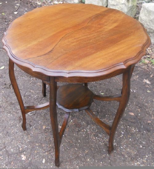 EDWARDIAN MAHOGANY CENTRE TABLE - ADDITIONAL PHOTO 2