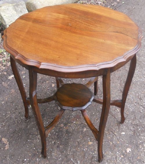 EDWARDIAN MAHOGANY CENTRE TABLE - ADDITIONAL PHOTO 3