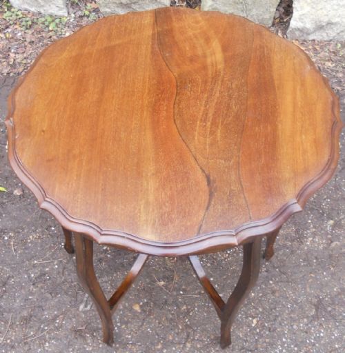 EDWARDIAN MAHOGANY CENTRE TABLE - ADDITIONAL PHOTO 4