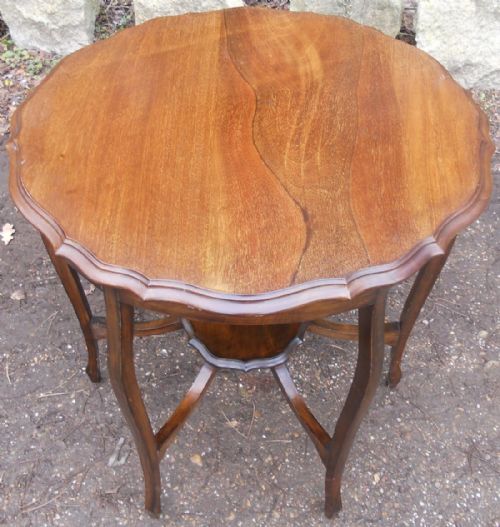 EDWARDIAN MAHOGANY CENTRE TABLE - ADDITIONAL PHOTO 5