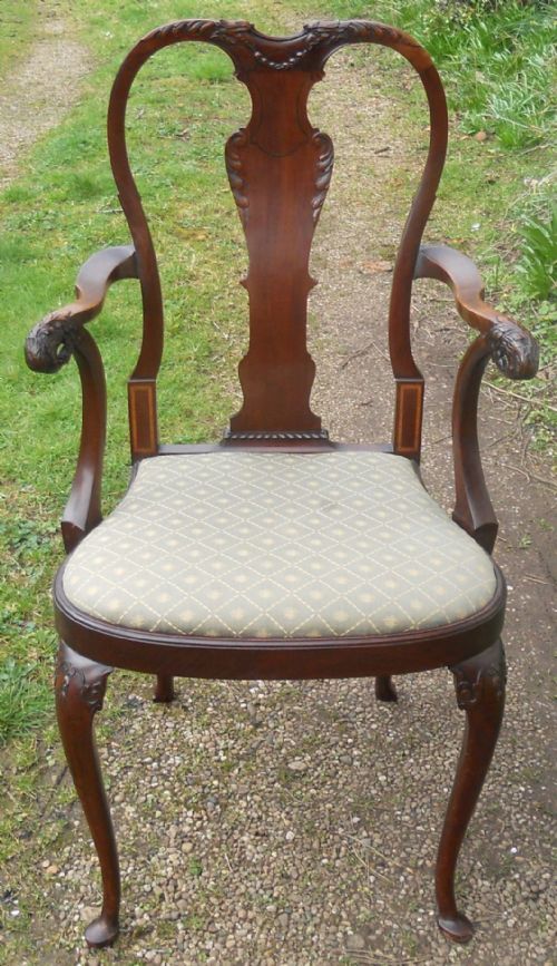 Quality Mahogany Armchair by Warings