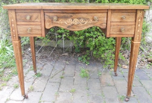 fig 1. Edwardian Inlaid Rosewood Ladies Writing Desk