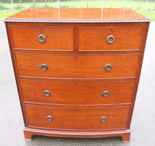 Georgian Style Mahogany Bowfront Chest of Drawers